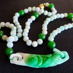 14k jade necklace